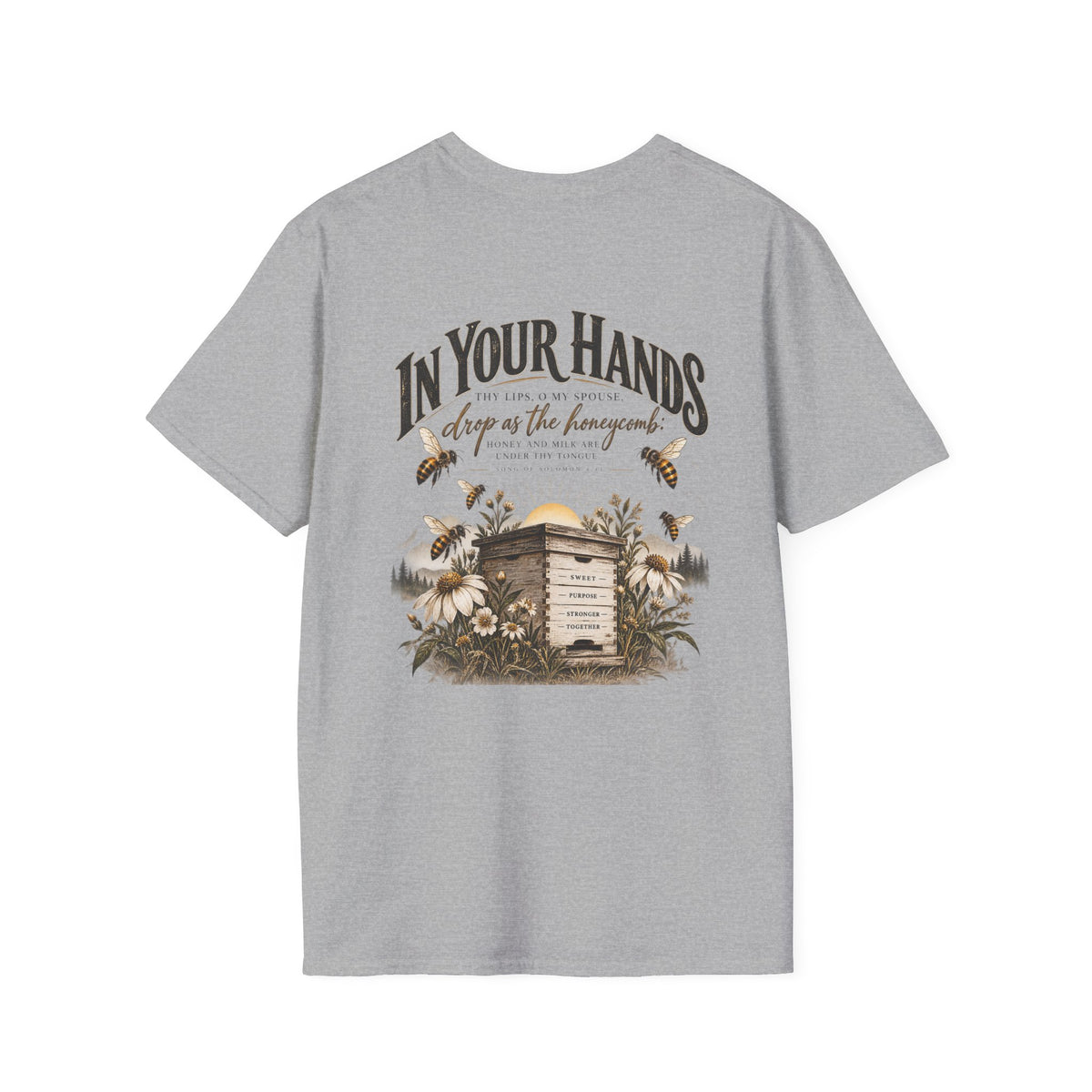 In Your Hands Tee — Minimal Chest Logo Graphic T-Shirt
