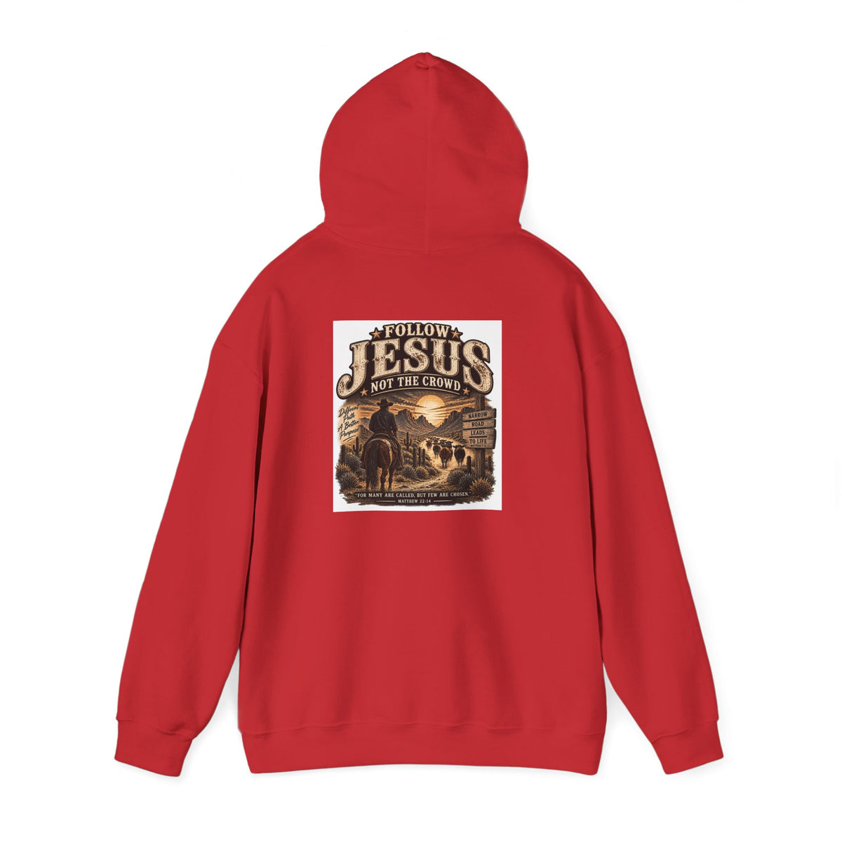 Jesus Not The Crowd Hoodie – Follow Jesus Western Christian Pullover