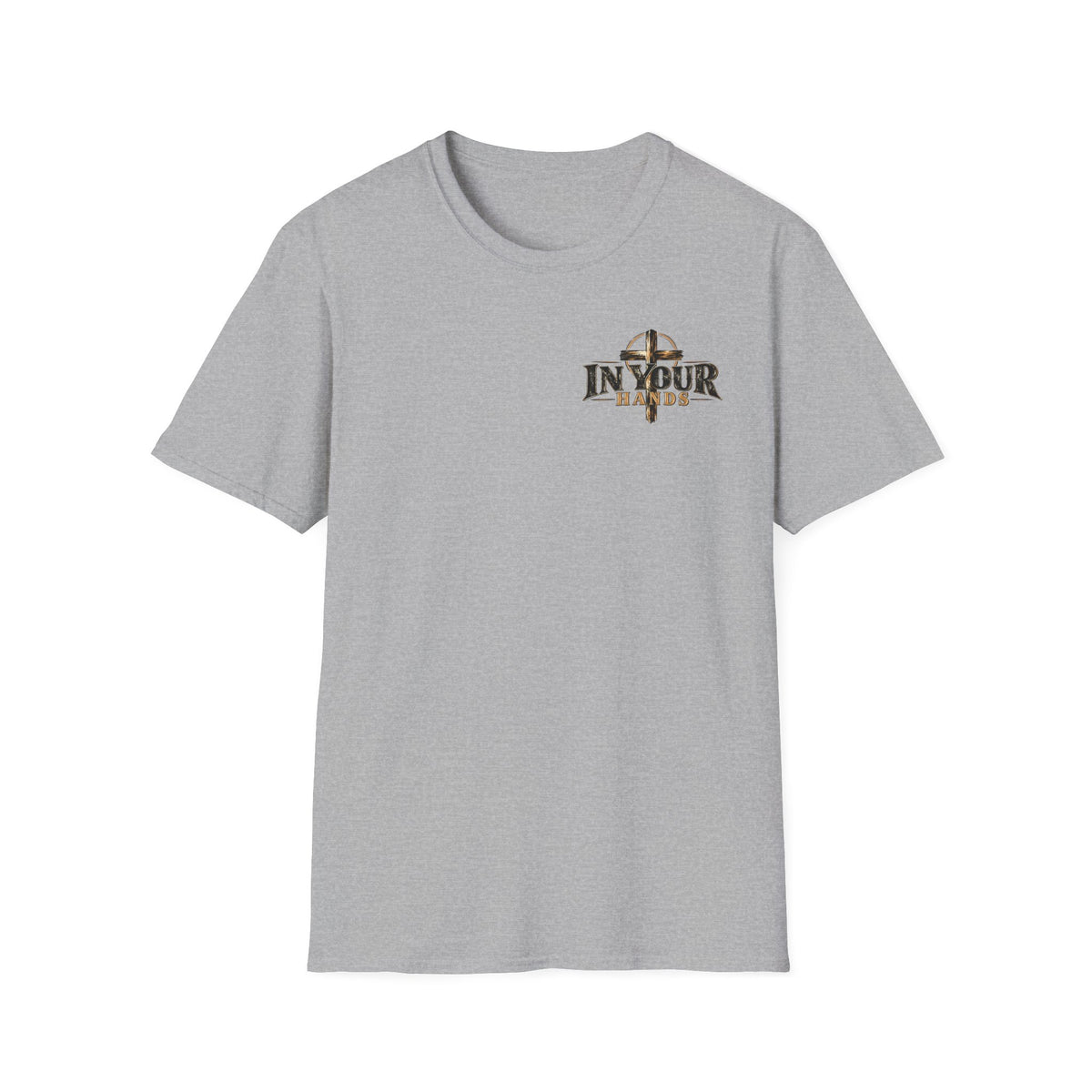 In Your Hands Cross Logo T-Shirt — Christian Faith Graphic Tee