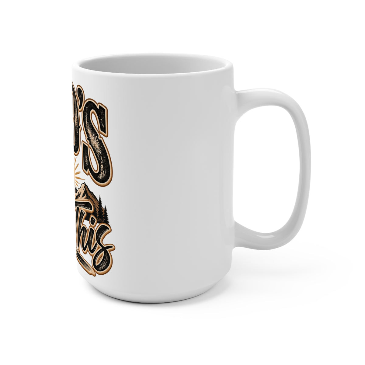 Inspirational 15oz Mug — "God's Got This" Christian Coffee Cup