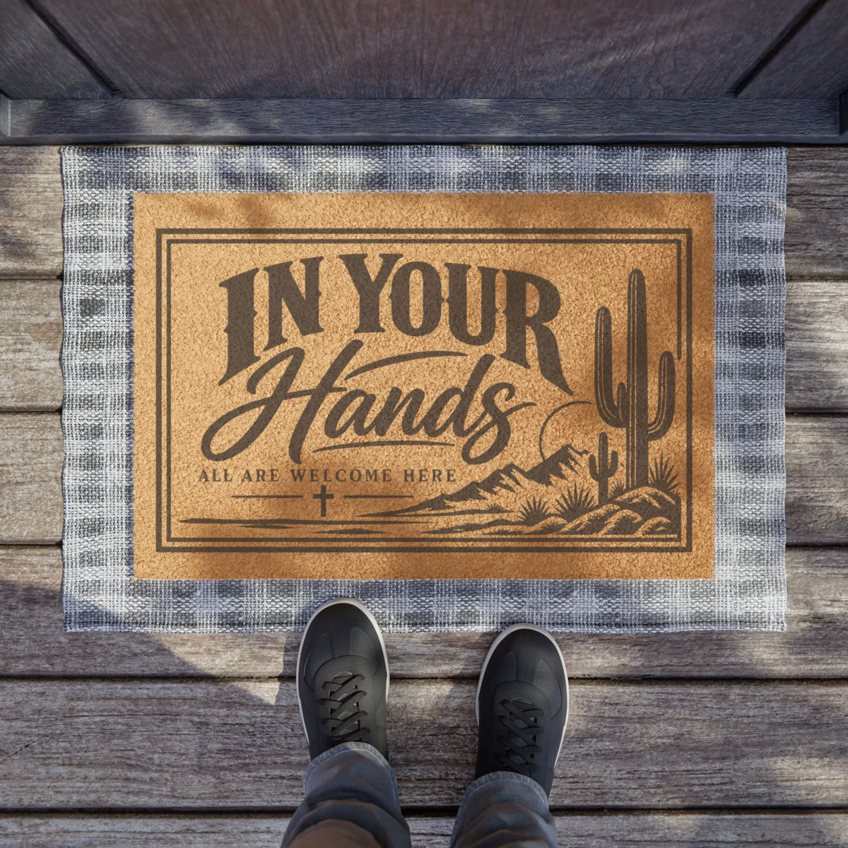 Doormat — "In Your Hands" Desert Welcome Coir Mat