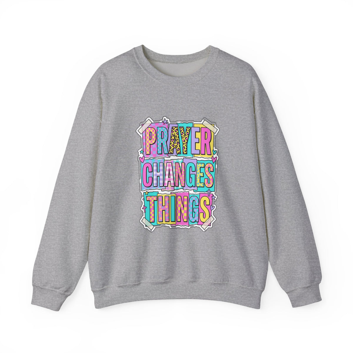 Prayer Changes Things Sweatshirt | Christian, Rainbow Scripture