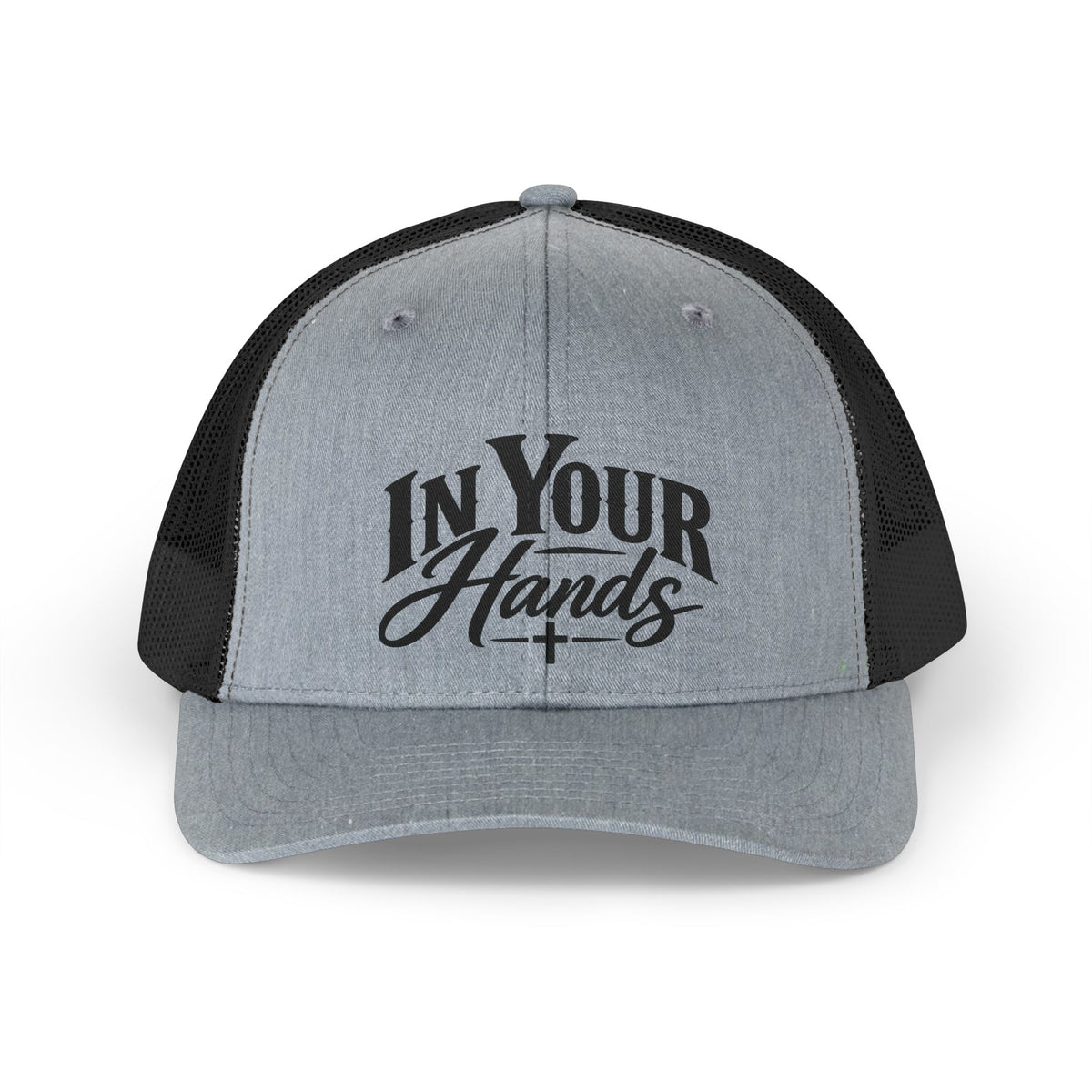 In Your Hands Trucker Hat – Retro Script Mesh Cap