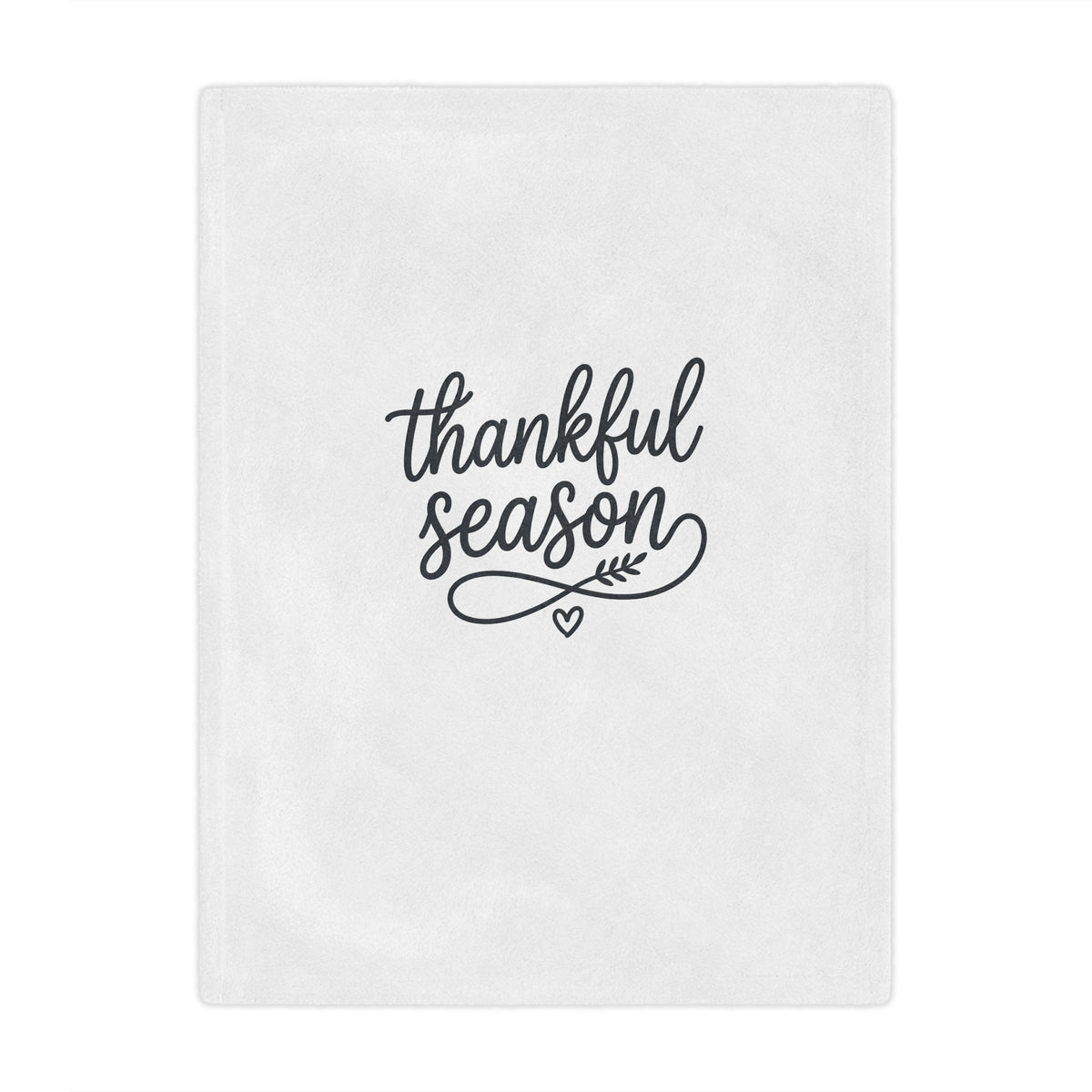 Thankful Season Minky Blanket — Cozy Thanksgiving Throw for Fall Decor & Gifts