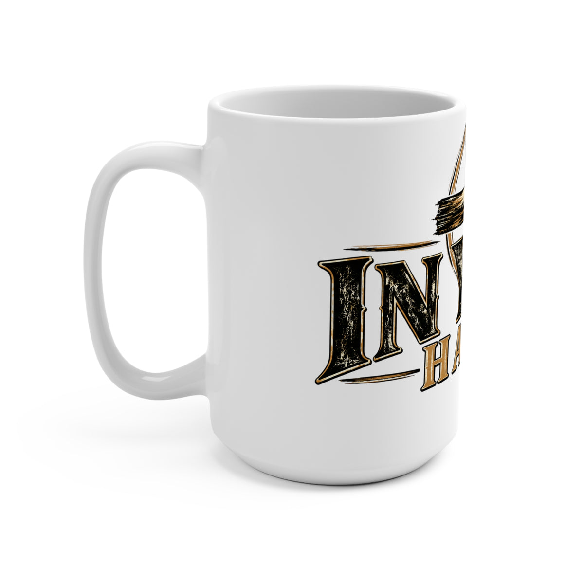 15oz Christian Coffee Mug – “In Your Hands” Cross Design