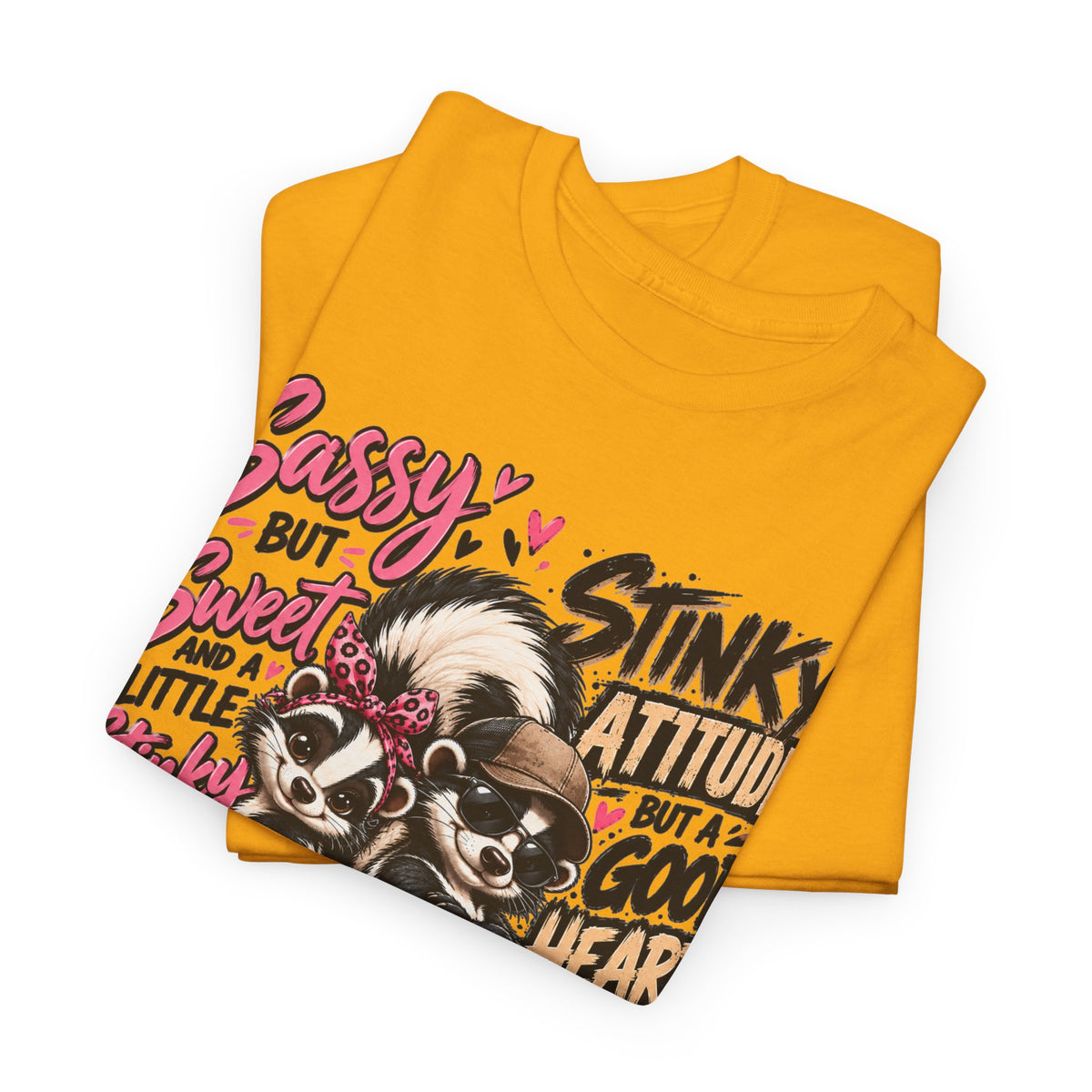Skunk Graphic Tee — "Sassy but Sweet, Little Stinker" Cute Skunk Shirt