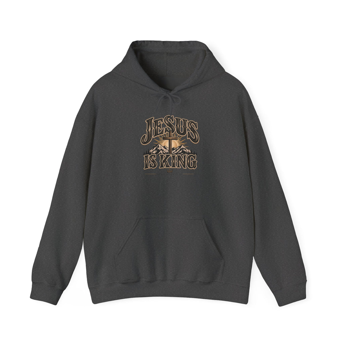 Jesus Is King Hoodie - Christian Faith Cross Sweatshirt
