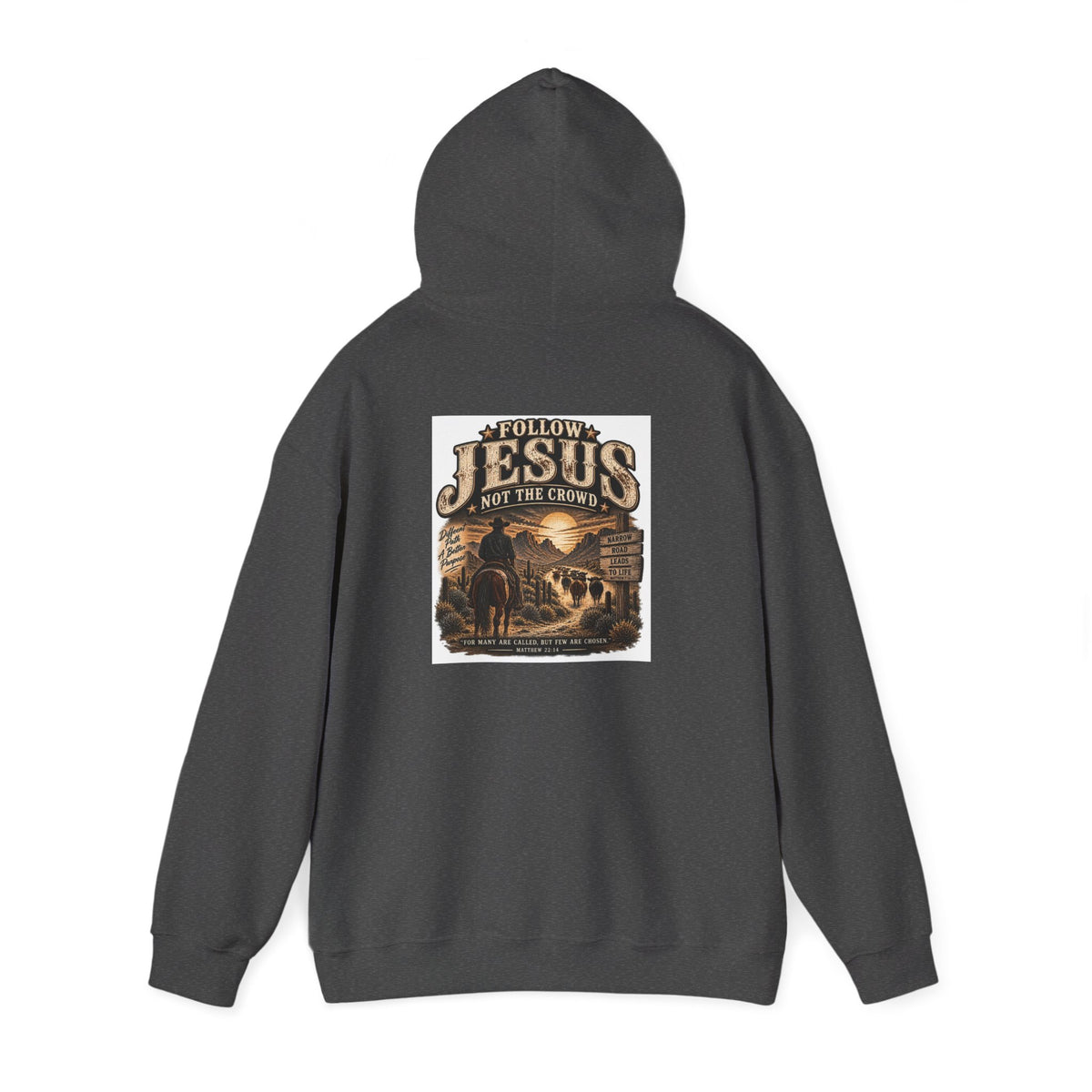 Jesus Not The Crowd Hoodie – Follow Jesus Western Christian Pullover