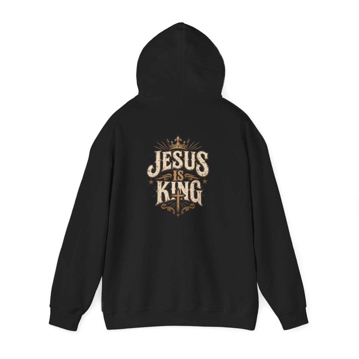 Jesus Is King Hoodie — Vintage Religious Christian Pullover