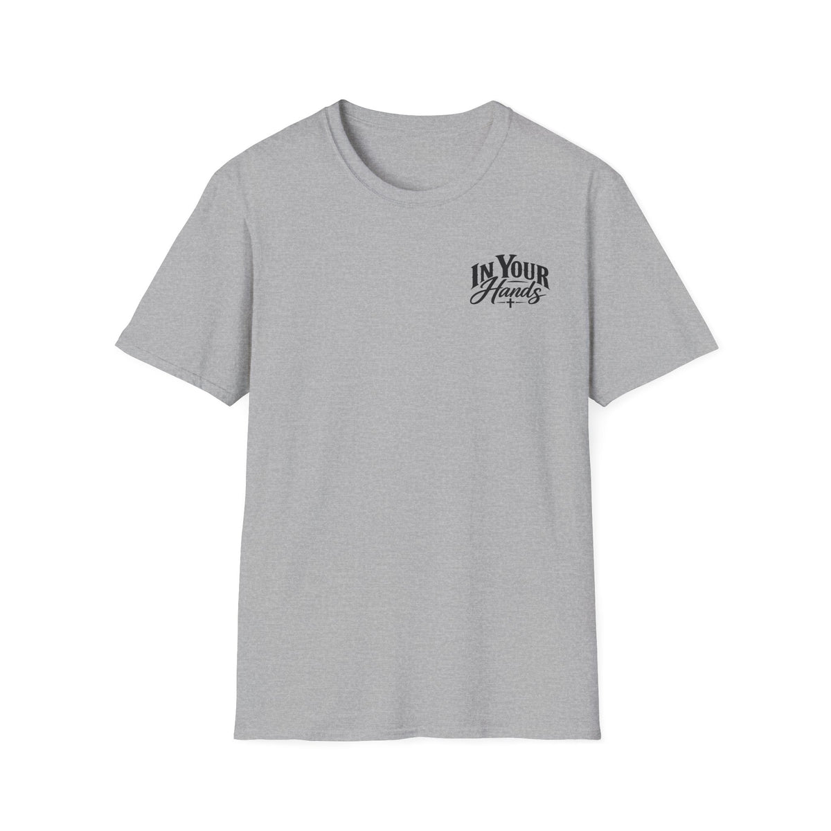In Your Hands Tee — Minimal Chest Logo Graphic T-Shirt