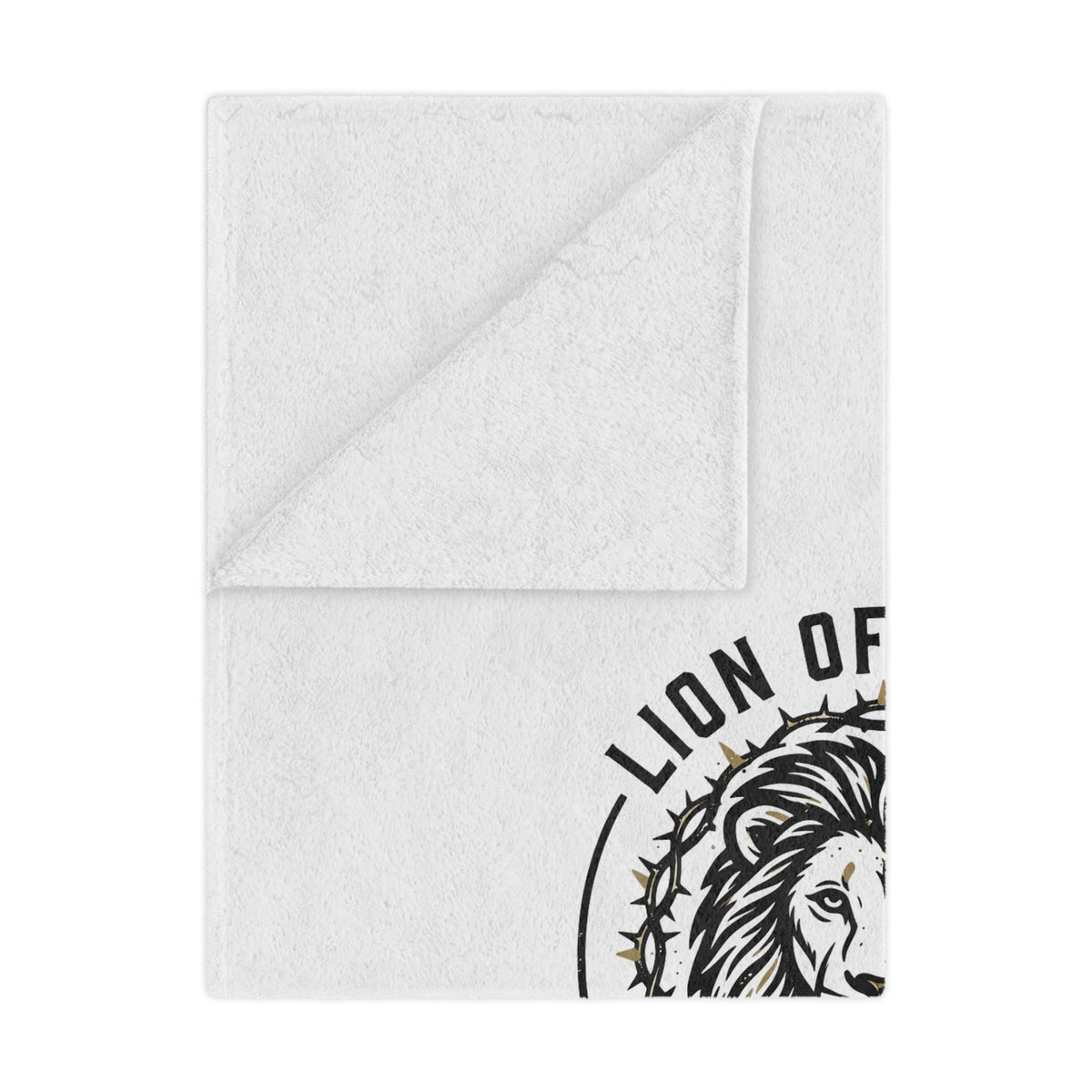 Lion of Judah Minky Blanket — "He Has Triumphed" Christian Throw