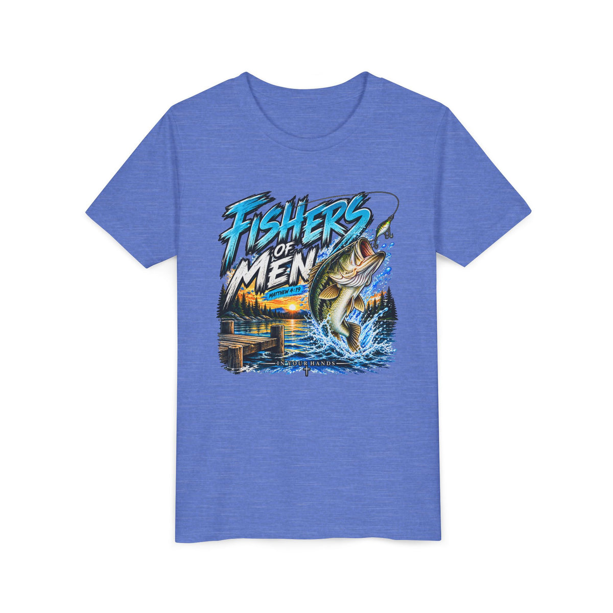 Youth Fishing T-Shirt - "Fishers of Men" Bass Graphic Tee