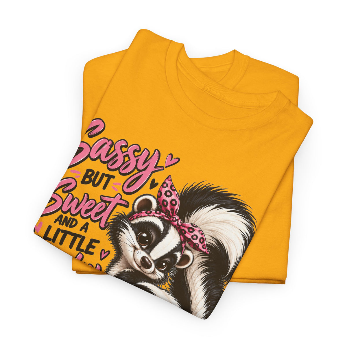 Skunk Tee - "Sassy But Sweet and a Little Stinky" Cute Floral Graphic Shirt
