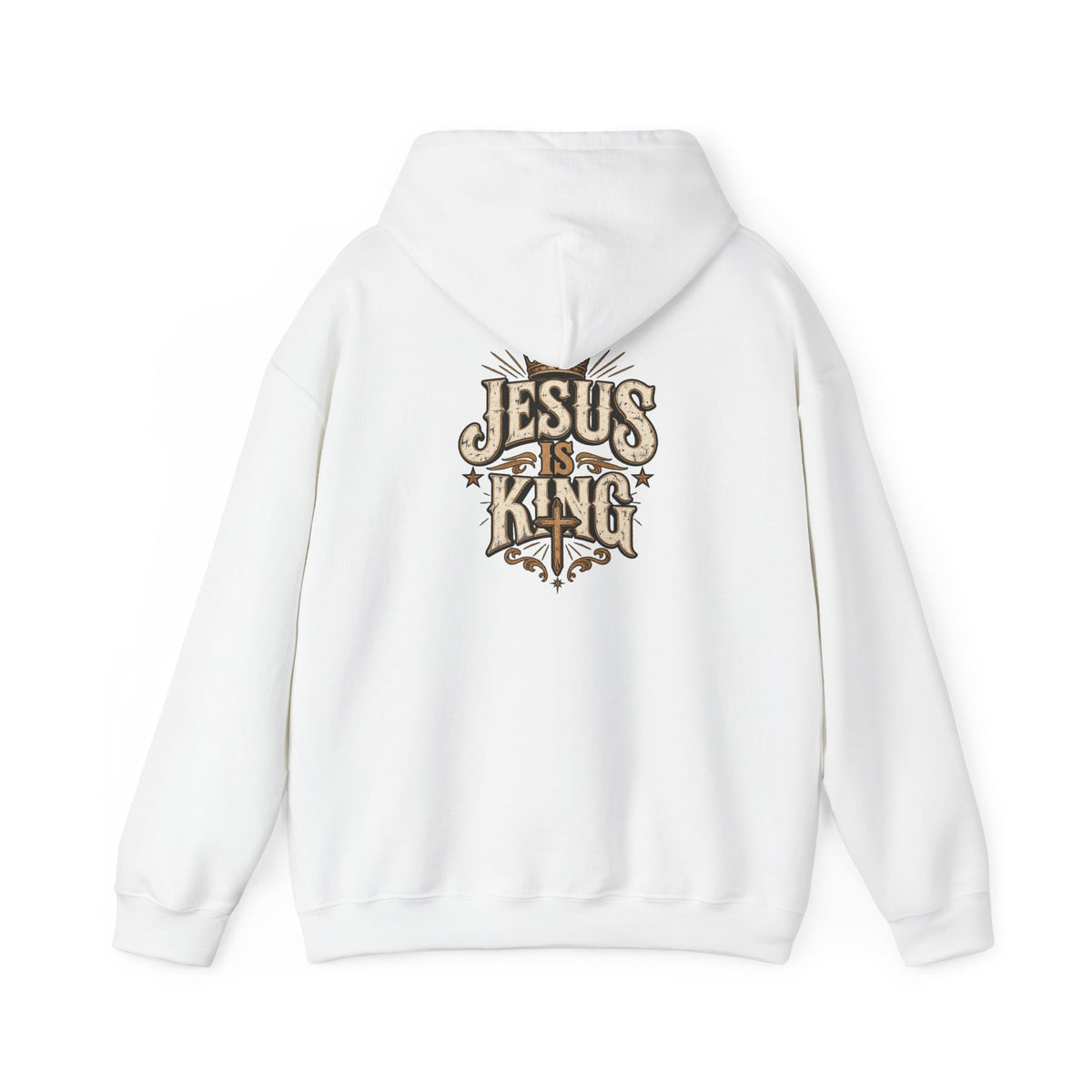 Jesus Is King Hoodie — Vintage Religious Christian Pullover