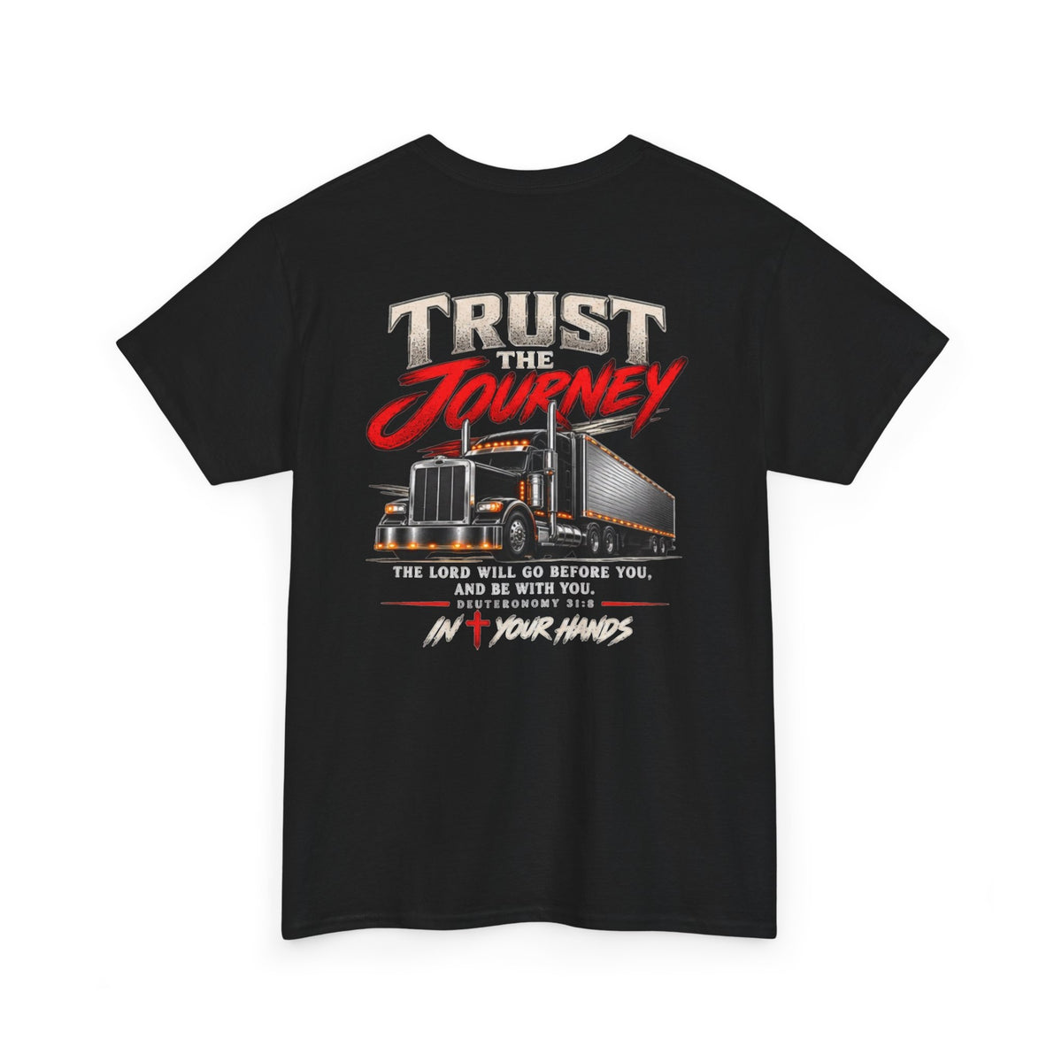 T-Shirt — 'Trust Journey' Inspirational Christian Trucking Tee