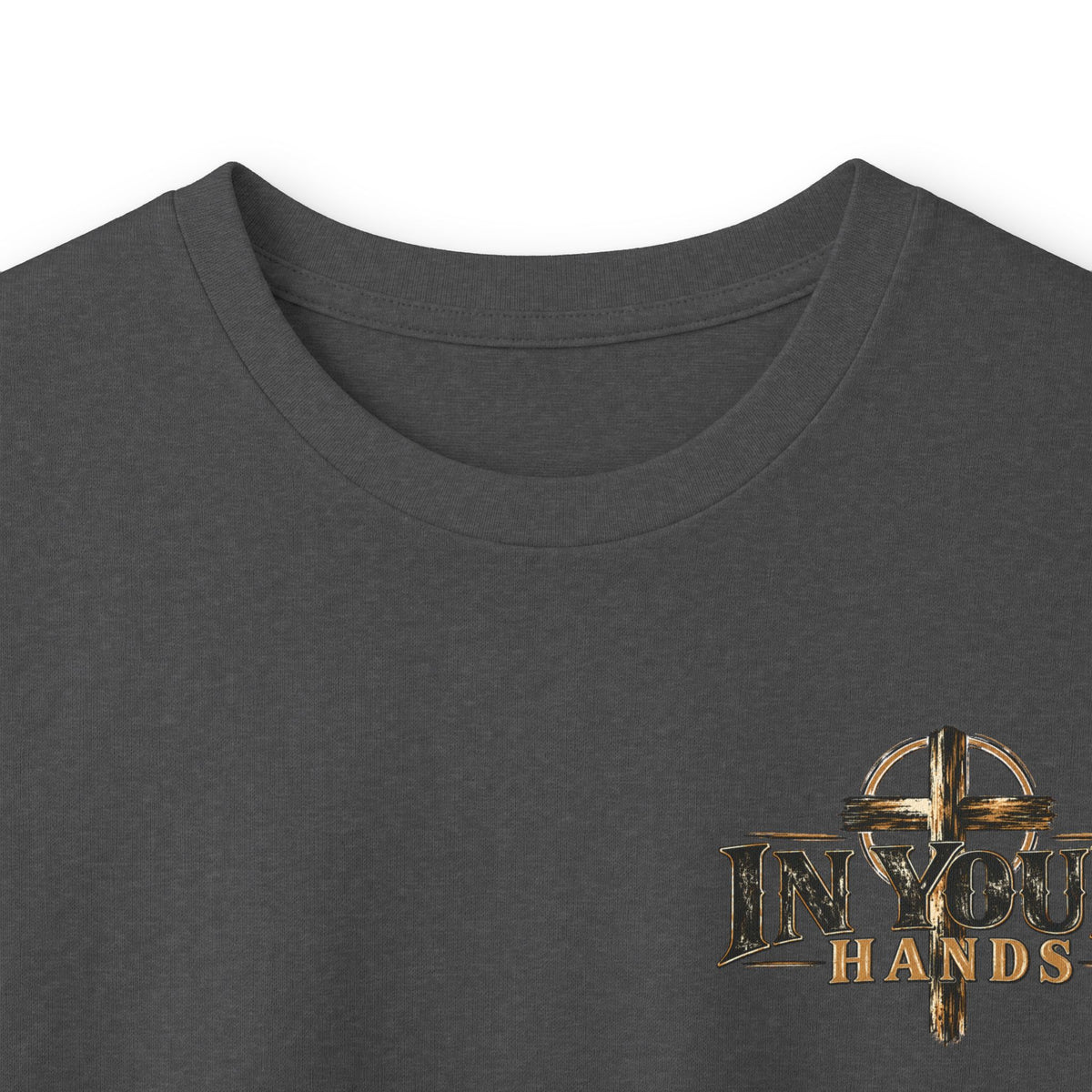 In Your Hands Long Sleeve Tee — Inspirational Christian Cross Shirt