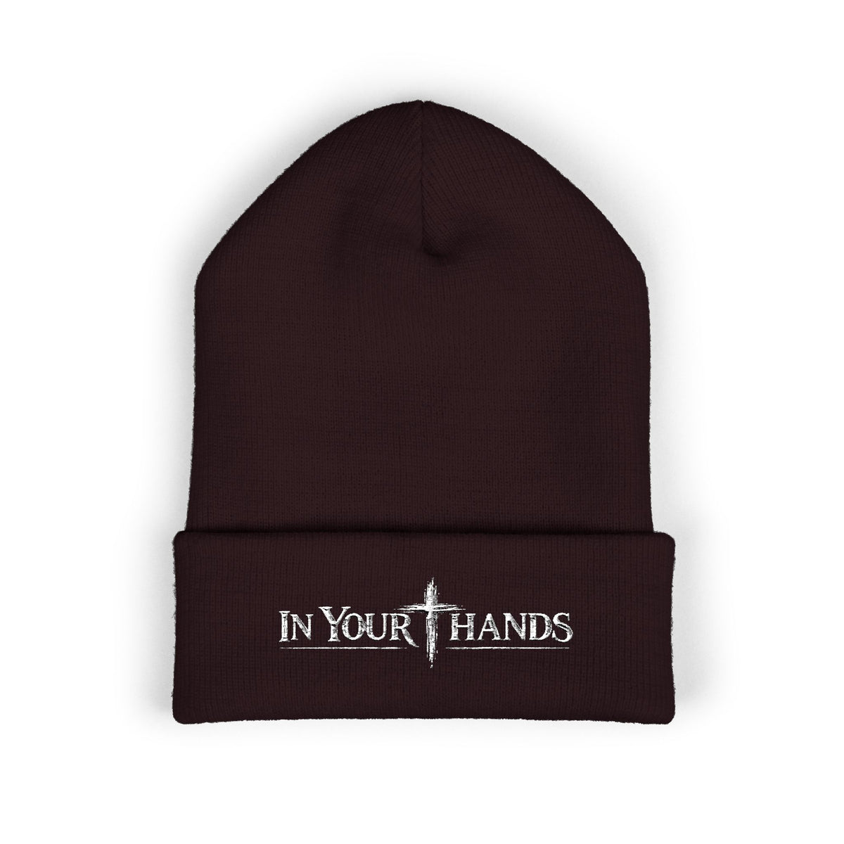 In Your Hands Embroidered Cuffed Beanie