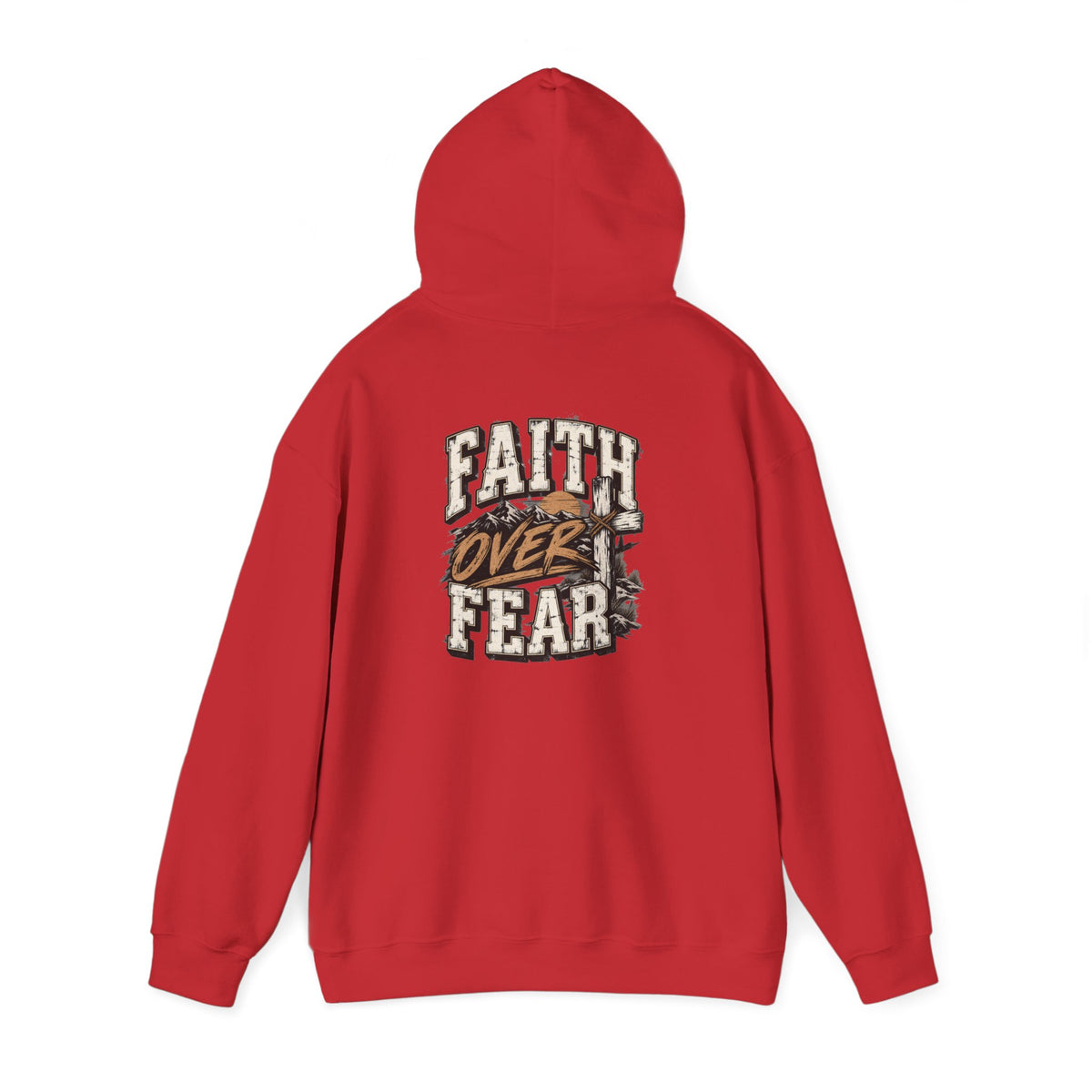 Faith Over Fear Hoodie — Inspirational Christian Graphic Sweatshirt