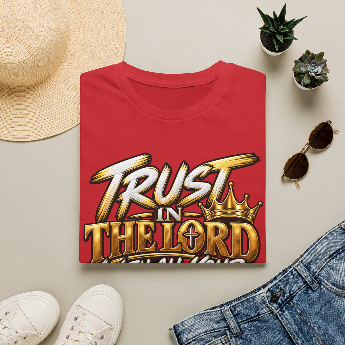 Trust in the Lord T-Shirt — "Trust in the Lord with All Your Heart" Christian Faith Tee
