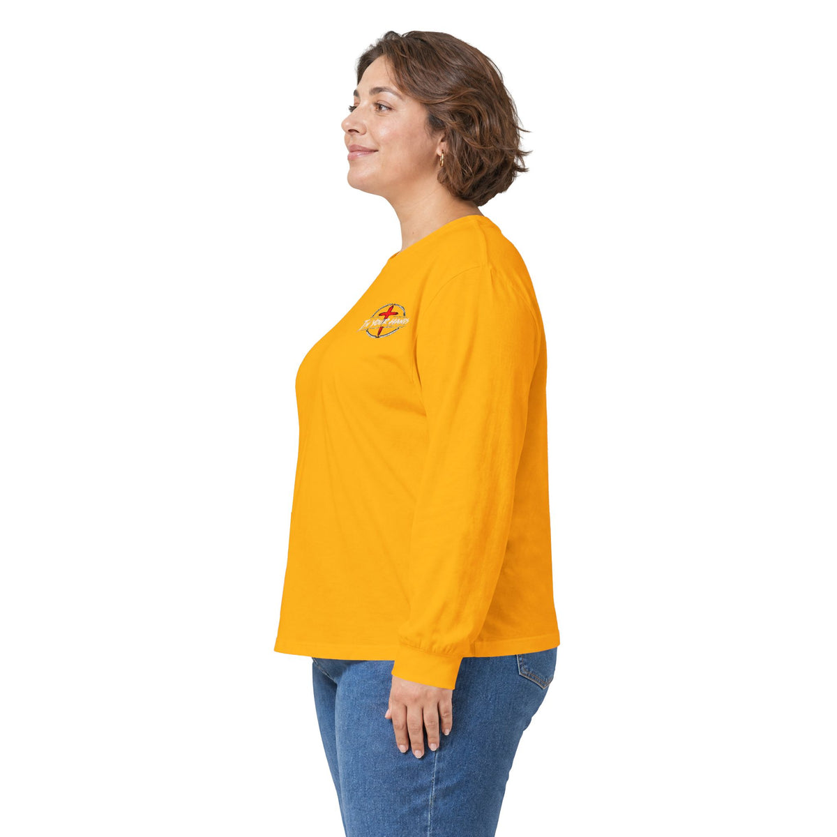 Long Sleeve Tee - Driven by Jesus Christ Trucker Graphic