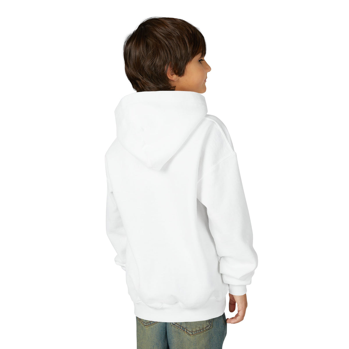 Youth Hoodie — "Lion of Judah, He Has Triumphed" Christian Lion Graphic
