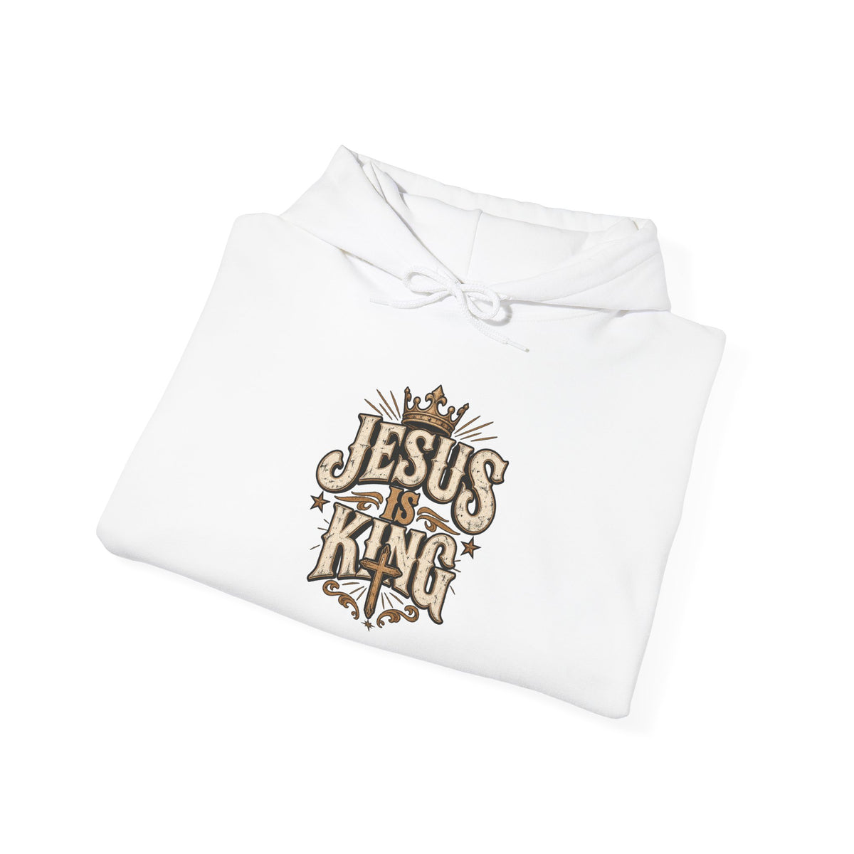 Jesus Is King Hoodie — Vintage Religious Christian Pullover
