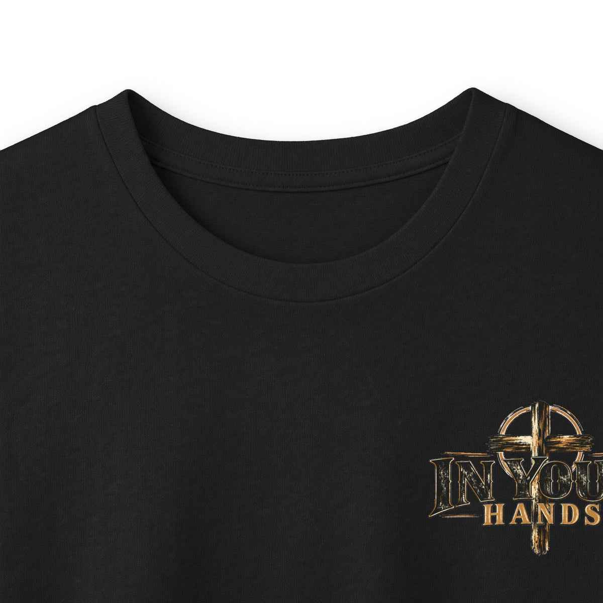 In Your Hands Long Sleeve Tee — Vintage Cross Graphic