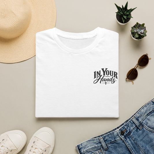 In Your Hands Tee — Minimal Chest Logo Graphic T-Shirt