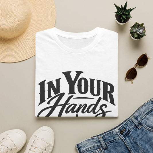 In Your Hands Script Tee — Inspirational Christian Faith T-Shirt