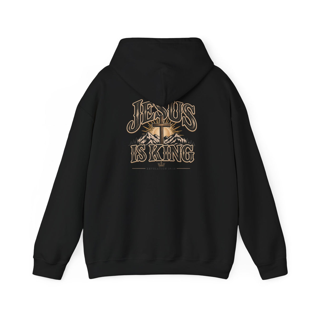 Jesus Is King Hoodie - Christian Faith Cross Sweatshirt