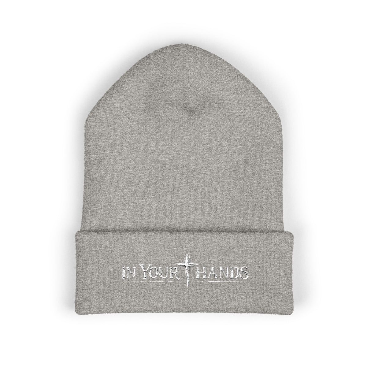 In Your Hands Embroidered Cuffed Beanie