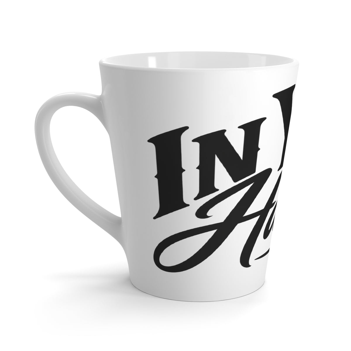 Latte Mug - "In Your Hands" Script Coffee Cup