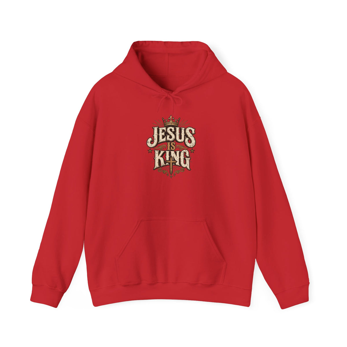 Jesus Is King Hoodie — Vintage Religious Christian Pullover