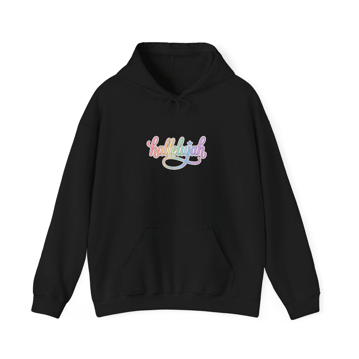 Everything Hallelujah Hoodie | Christian Faith Typography, Pastel Script