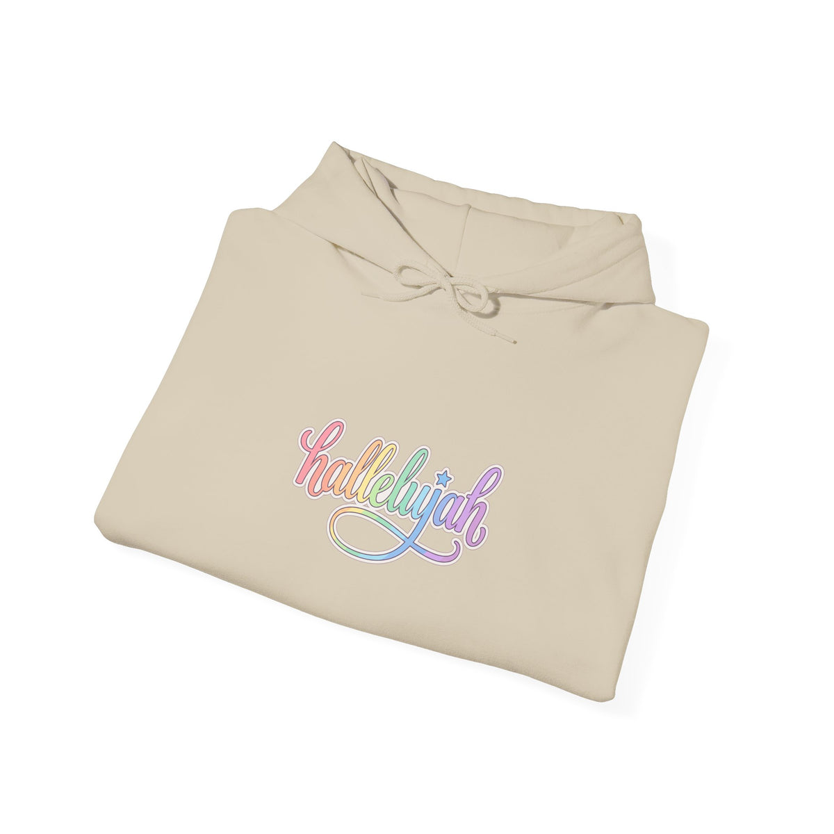 Everything Hallelujah Hoodie | Christian Faith Typography, Pastel Script