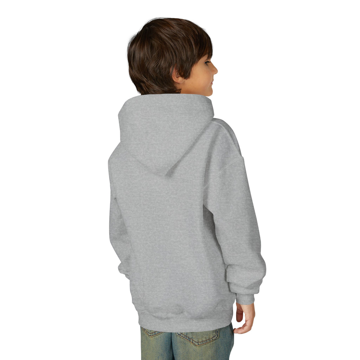 Youth Hoodie — "Lion of Judah, He Has Triumphed" Christian Lion Graphic