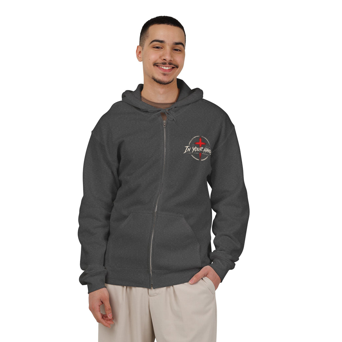Driven by Jesus Christ Hoodie — Christian Trucker Full-Zip Sweatshirt