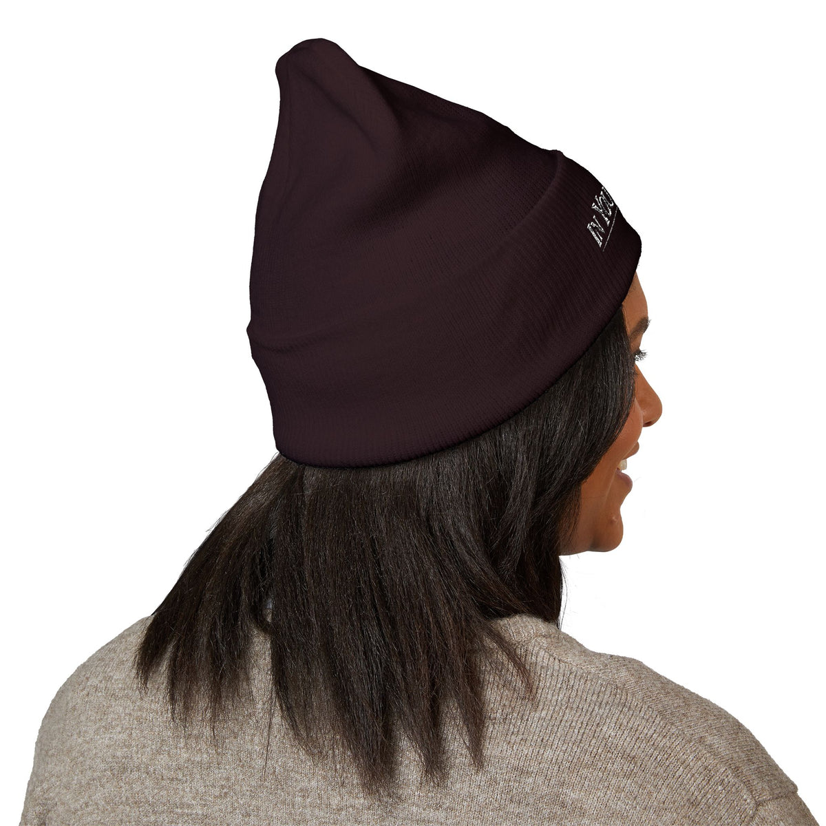 In Your Hands Embroidered Cuffed Beanie