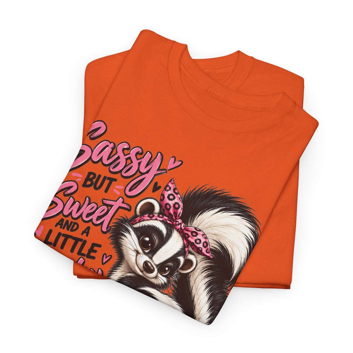 Skunk Tee - "Sassy But Sweet and a Little Stinky" Cute Floral Graphic Shirt