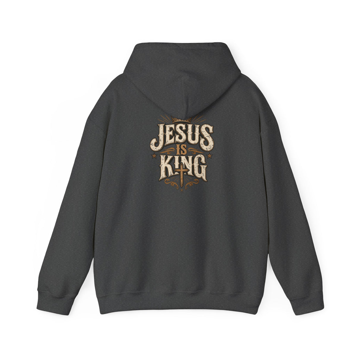 Jesus Is King Hoodie — Vintage Religious Christian Pullover