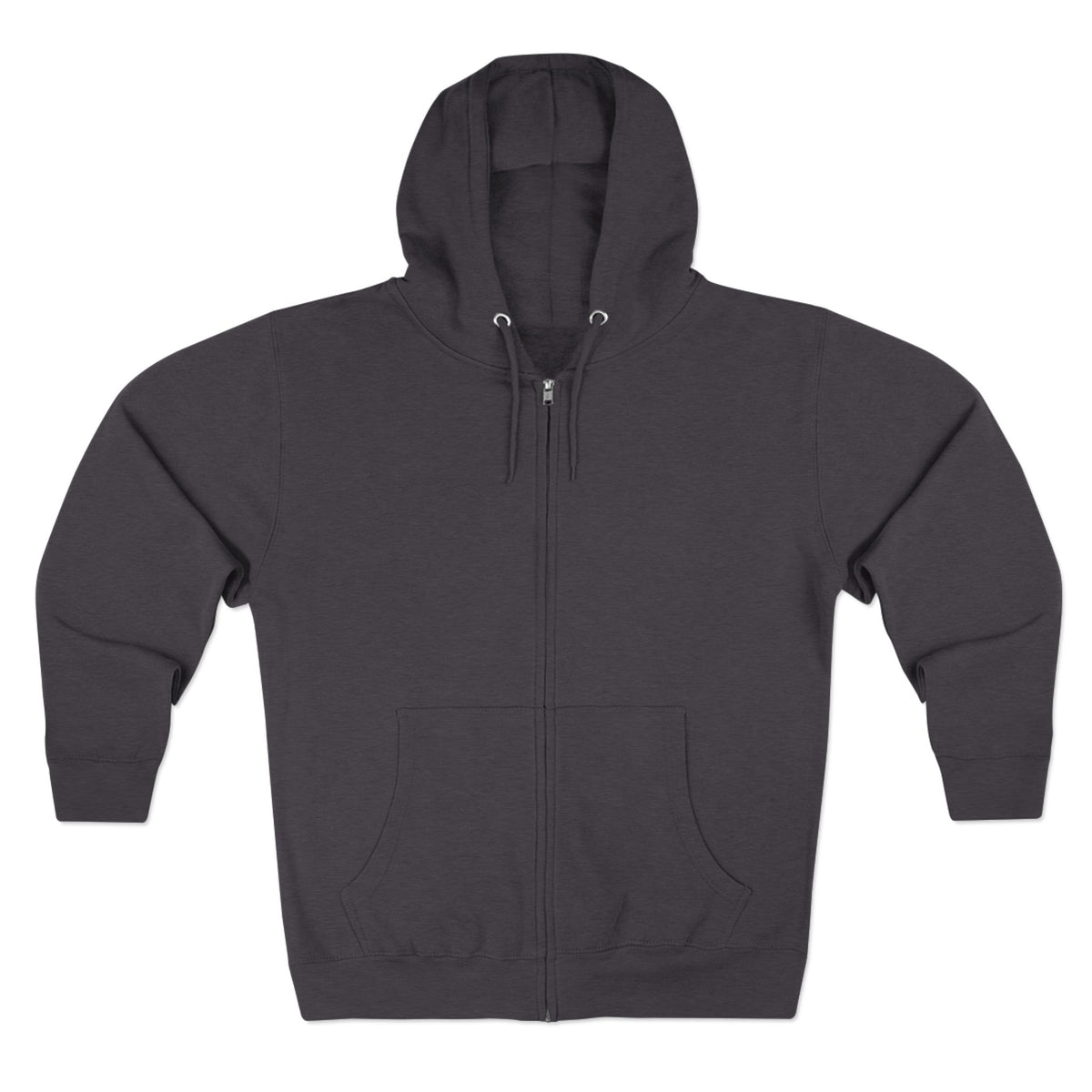 Zip Hoodie — "In Your Hands" Cross Emblem Christian Faith Zip-Up