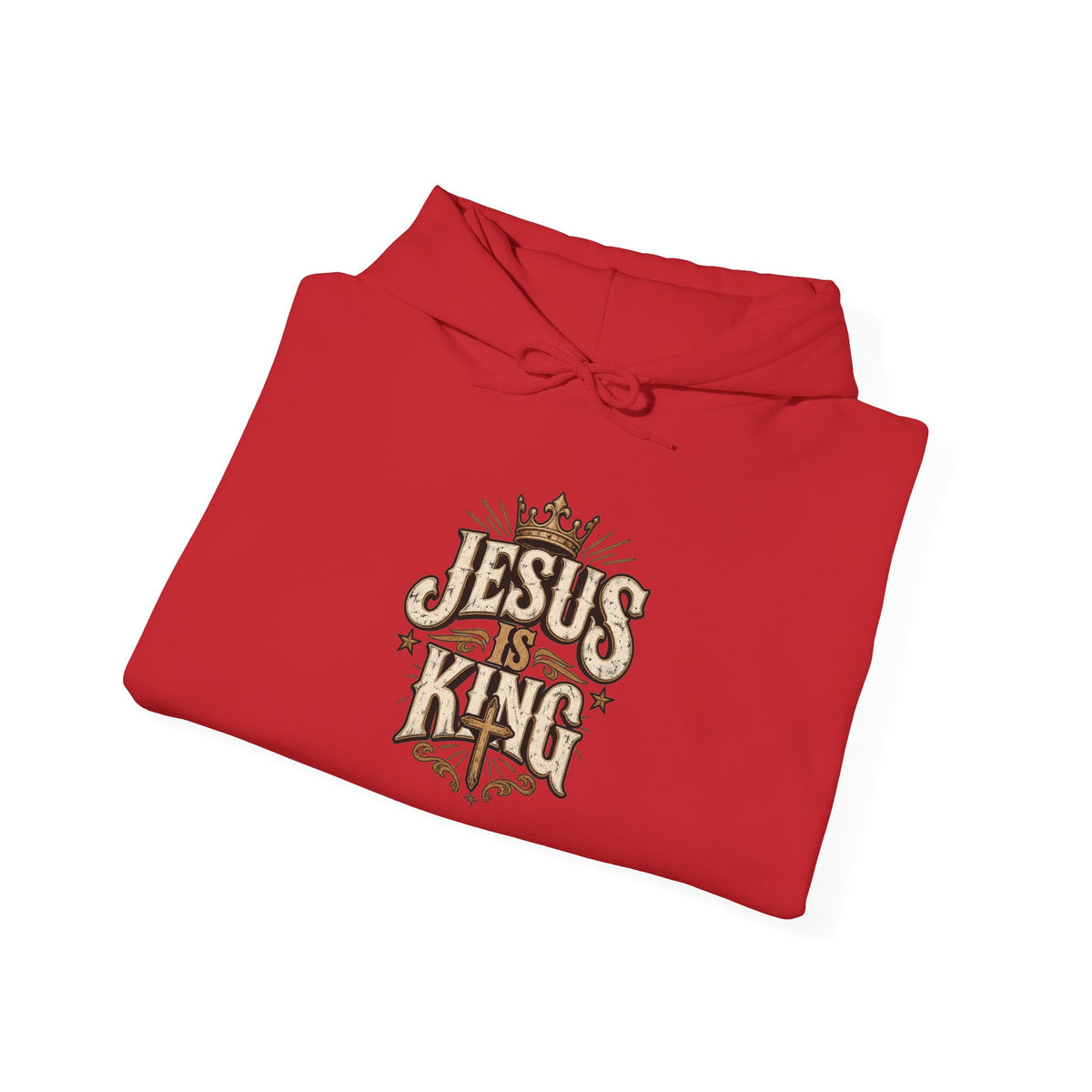 Jesus Is King Hoodie — Vintage Religious Christian Pullover