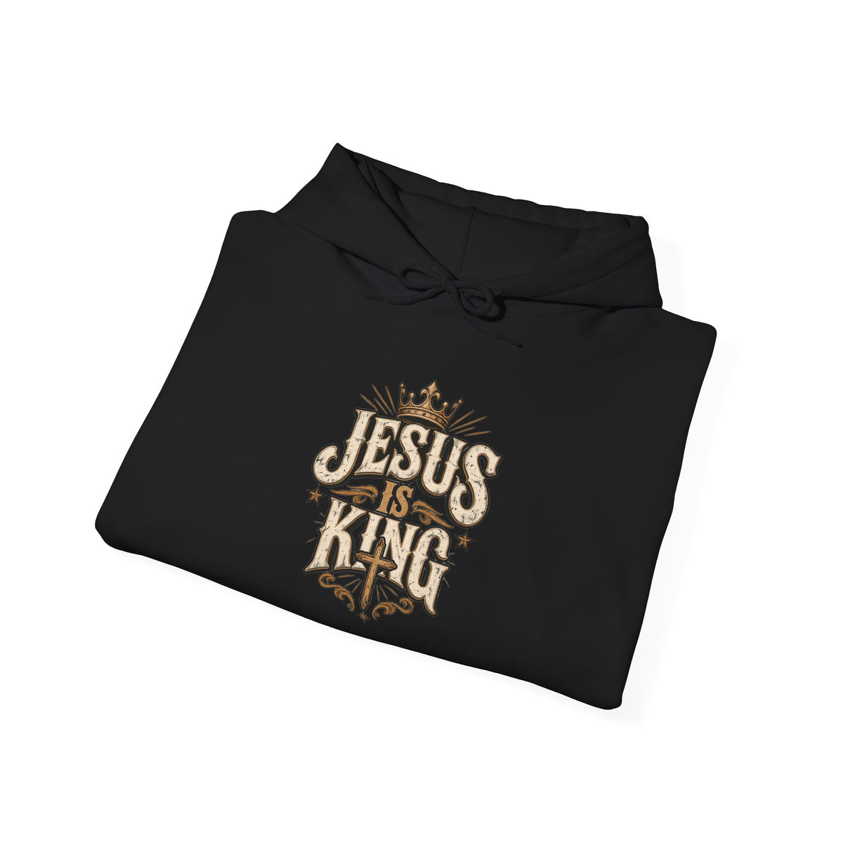 Jesus Is King Hoodie — Vintage Religious Christian Pullover