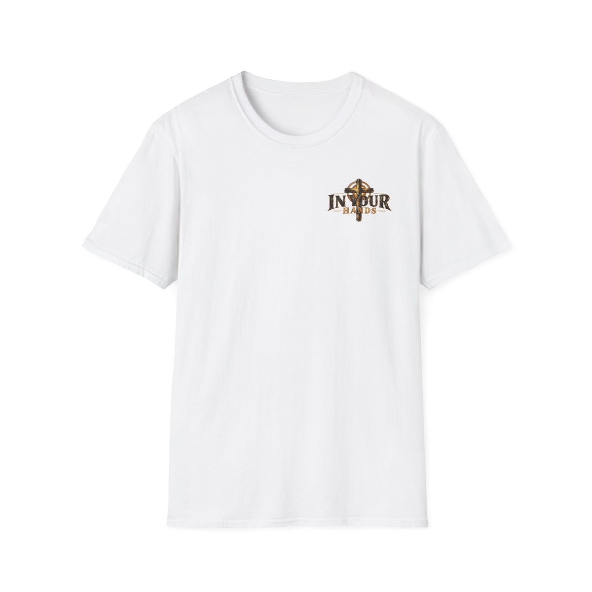 Christian 'In Your Hands' Cross T-Shirt – Faith-Inspired Casual Tee