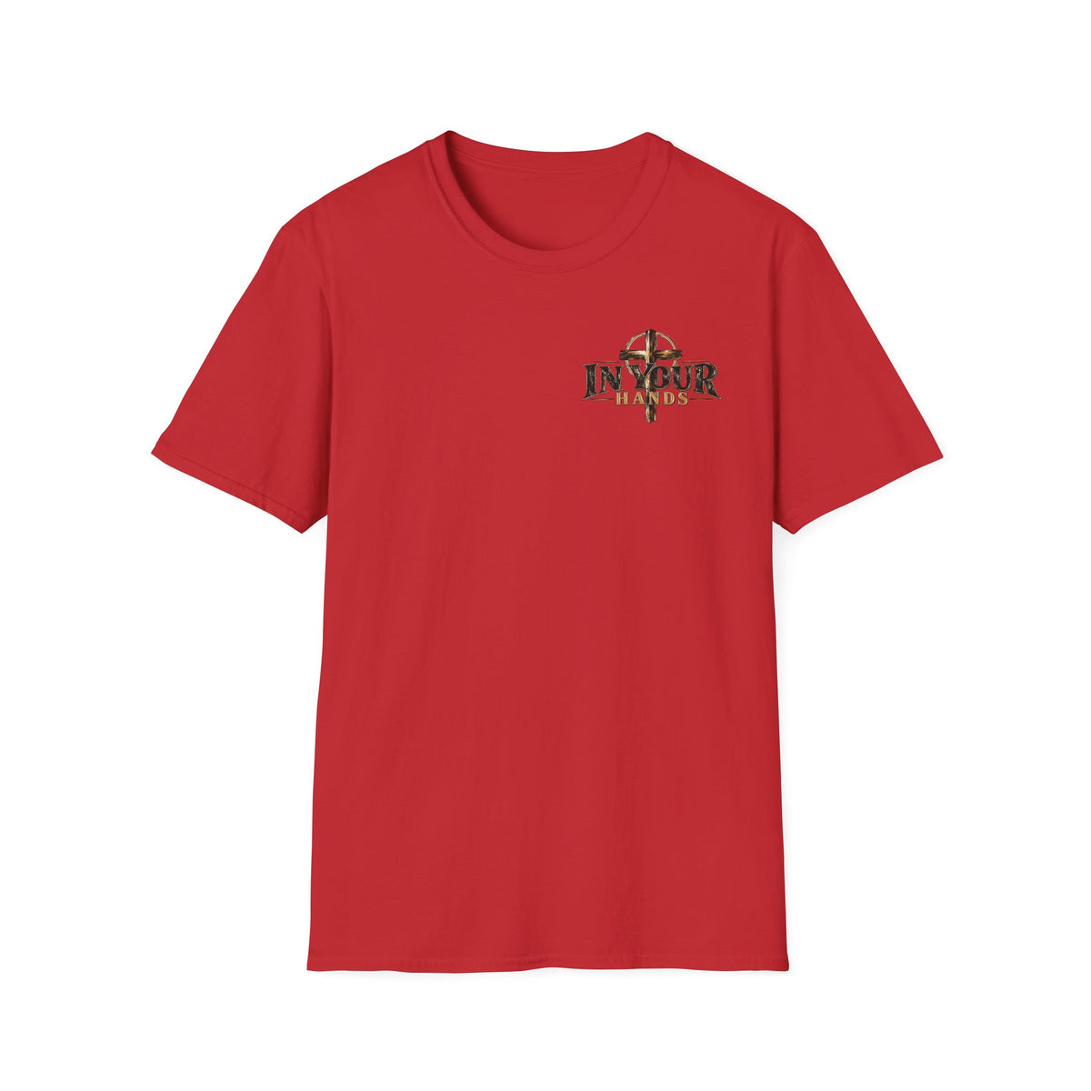 In Your Hands Cross Logo T-Shirt — Christian Faith Graphic Tee