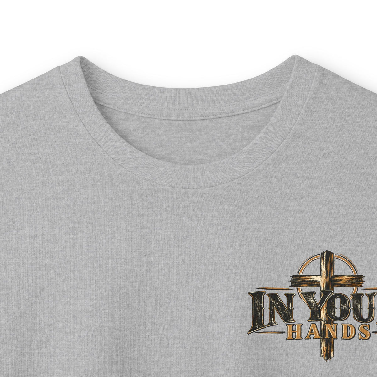 In Your Hands Long Sleeve Tee — Inspirational Christian Cross Shirt