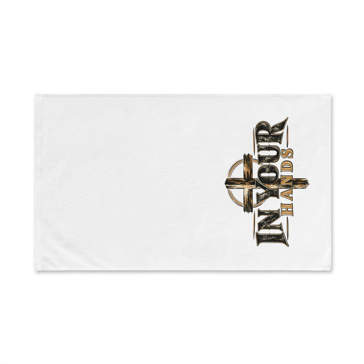 In Your Hands Cross Hand Towel — Christian Faith Decorative Kitchen Towel
