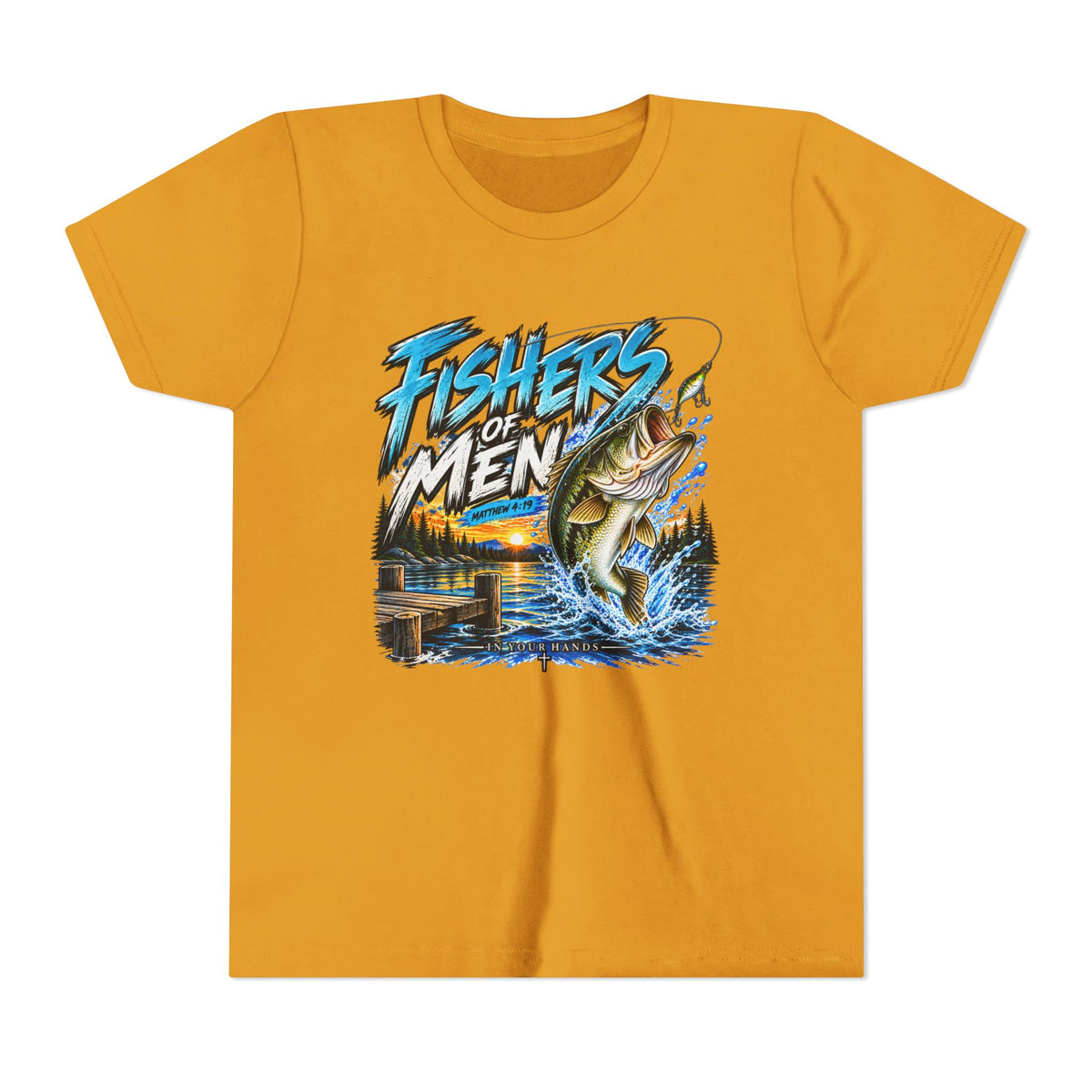 Youth Fishing T-Shirt - "Fishers of Men" Bass Graphic Tee