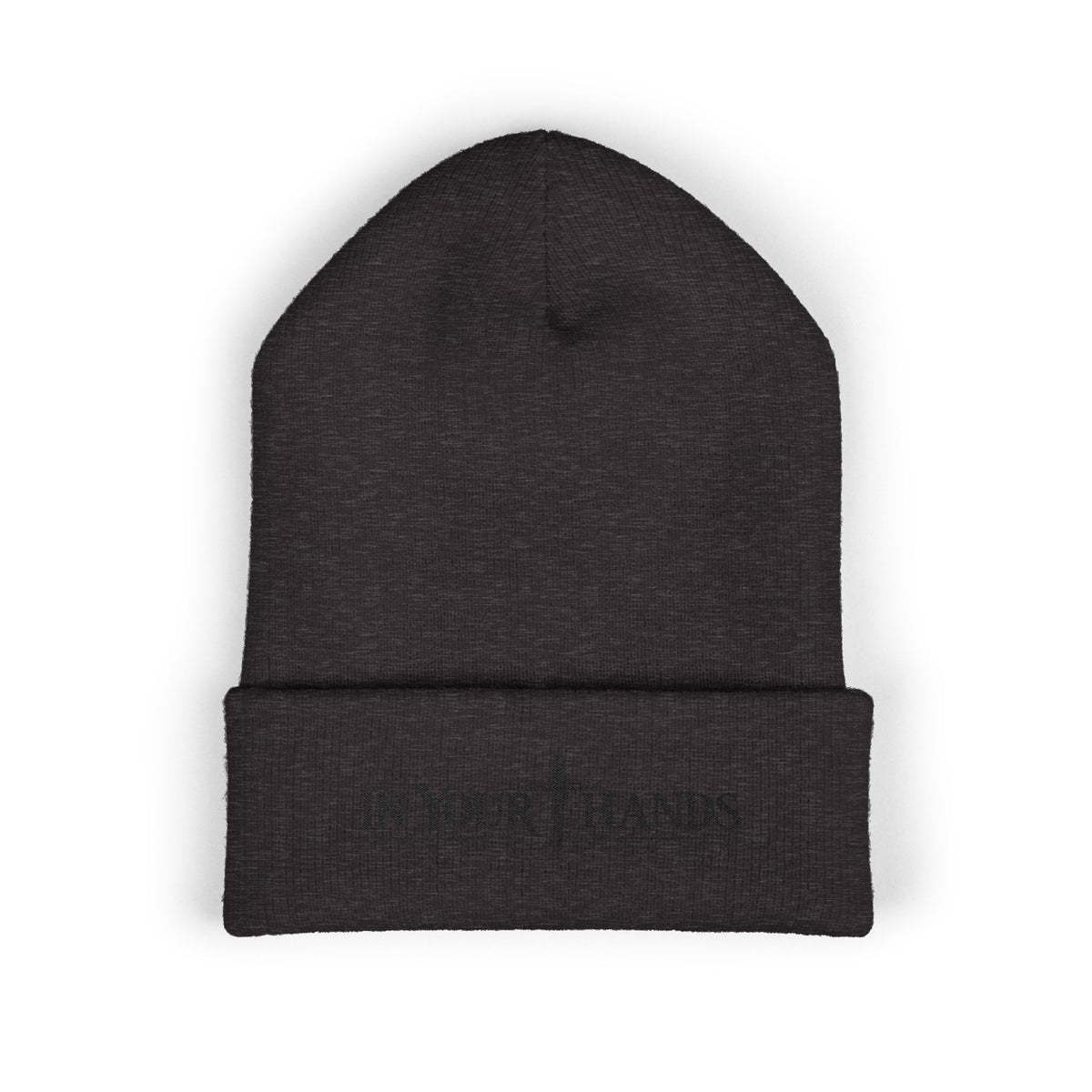 Embroidered 'In Your Hands' Cuffed Beanie