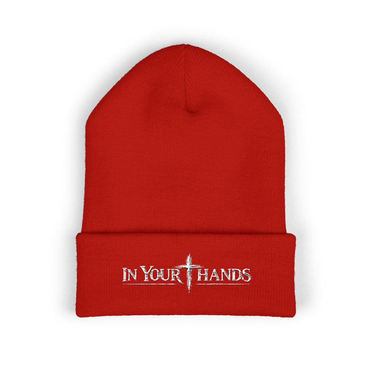In Your Hands Embroidered Cuffed Beanie